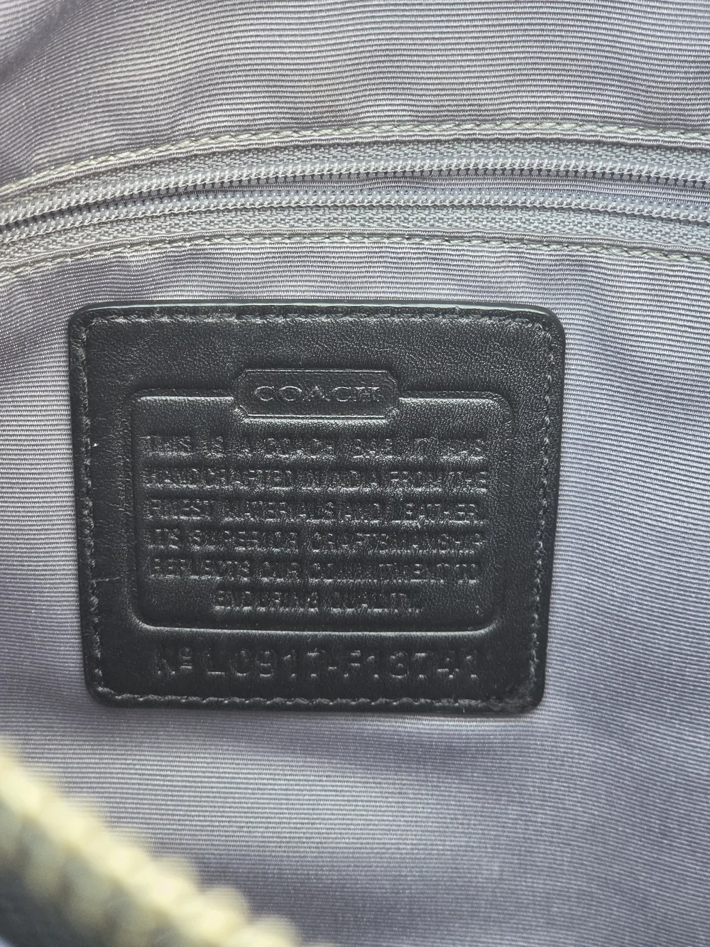 Coach Black Signature Hobo Bag